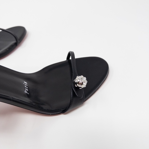 Christian Louboutin Atmospheria Leather Sphere Black Heels 40.5 EU 10.5 US - Picture 5 of 7
